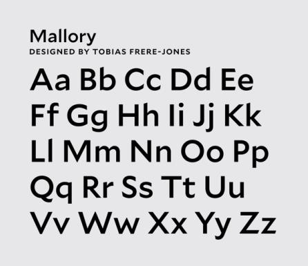 Mallory Typeface