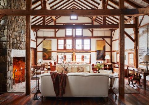 Litchfield County Party Barn Living Room