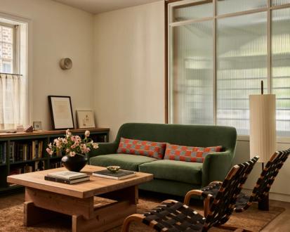 Park Slope Neo-Tudor Living Room