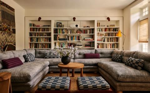 Park Slope Neo-Tudor Family Room