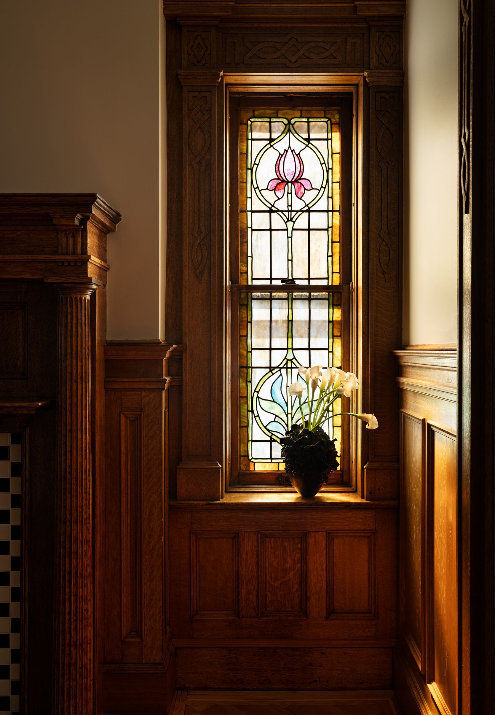 Park Slope Flemish Renaissance Restored Stained Glass Window