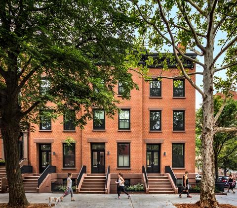 Strong Place Rowhouses Facade