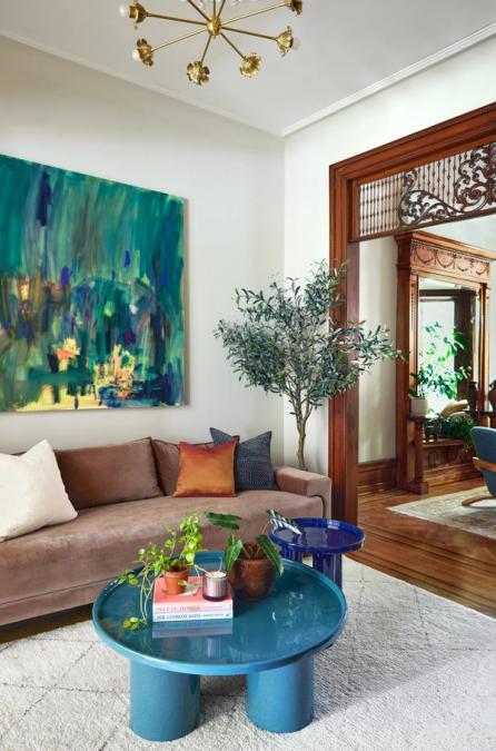Crown Heights Renaissance Revival Living Room