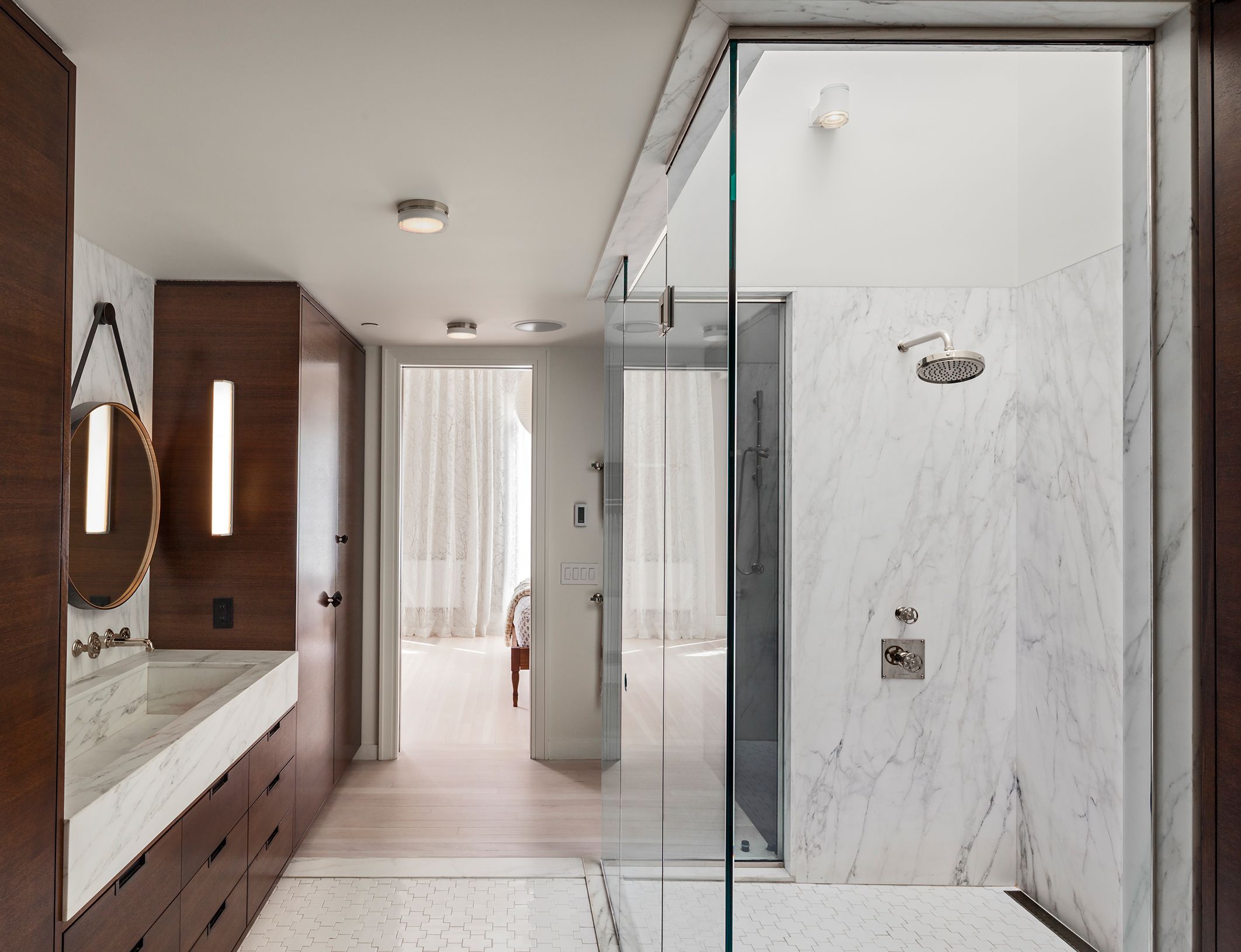 Park Slope Romanesque Revival Primary Bathroom