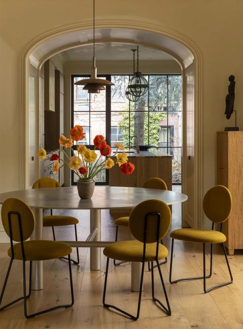 Greenwich Village rowhouse dining room