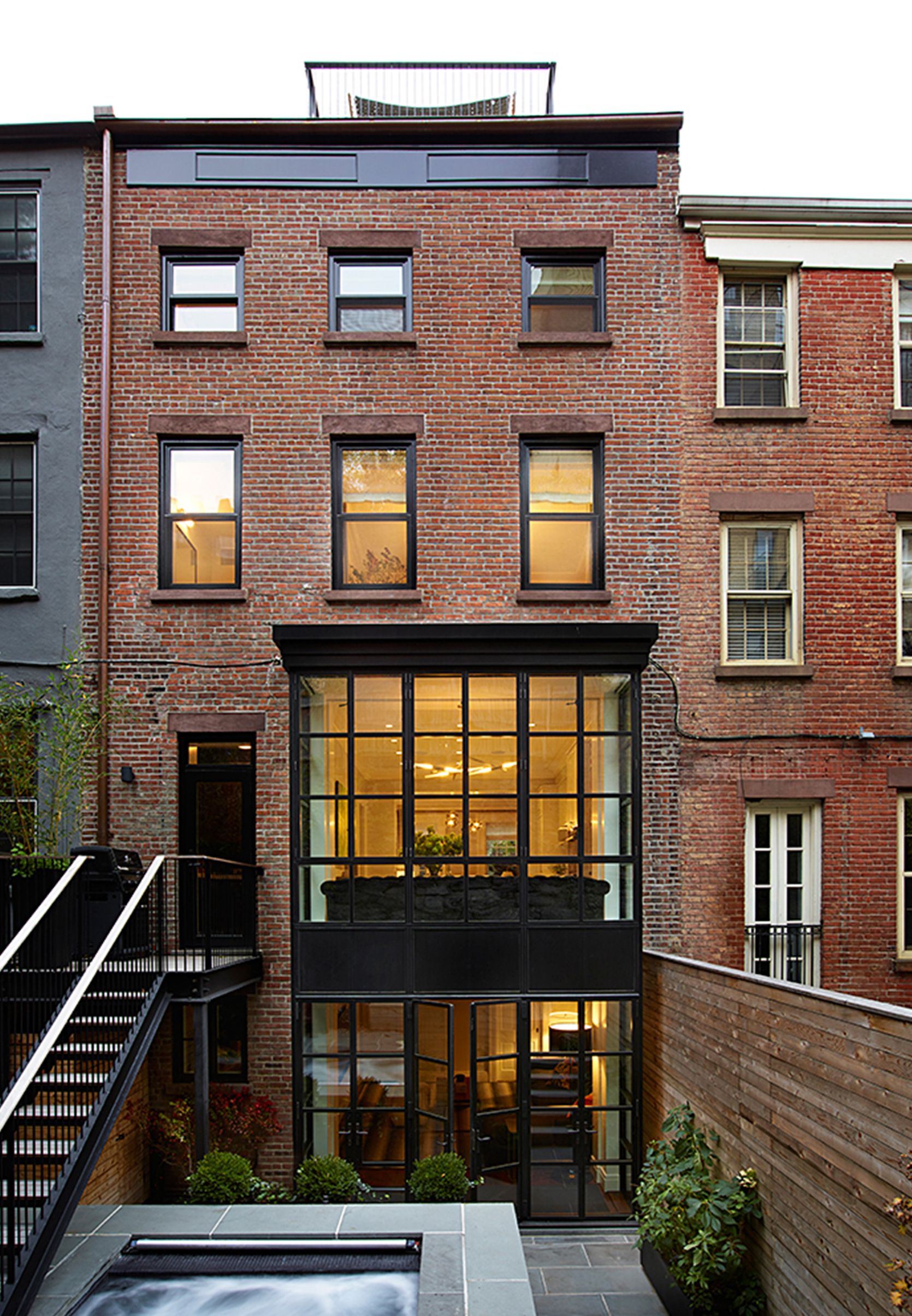 Brooklyn Heights Greek Revival Rear Facade