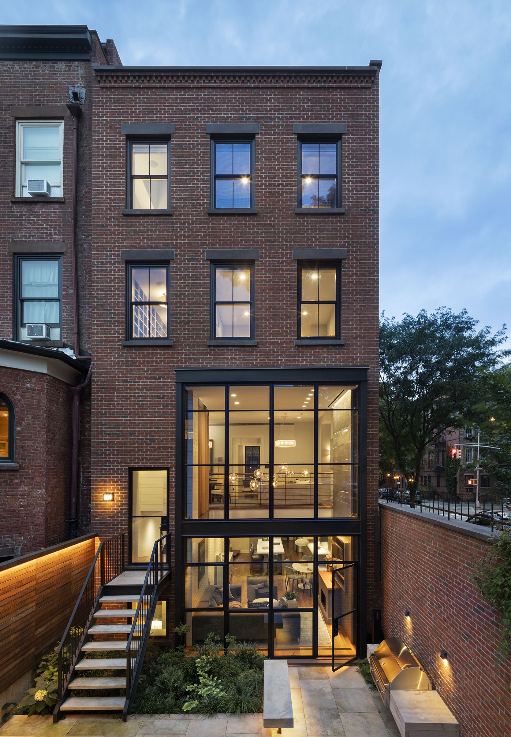 Cobble Hill Rowhouse Rear Facade