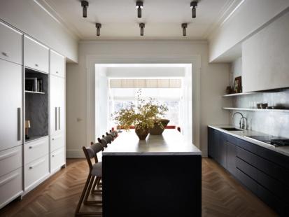Cobble Hill Greek Revival Kitchen