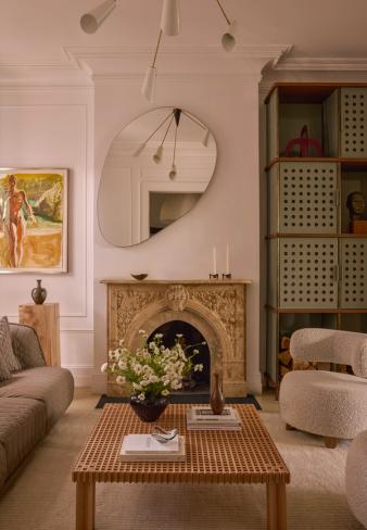 Cobble Hill Italianate Living Room Fireplace