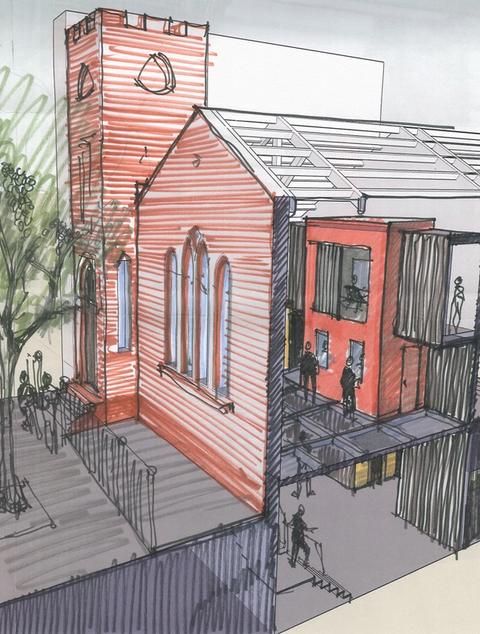 Atlantic Theater Company Conceptual Sketch