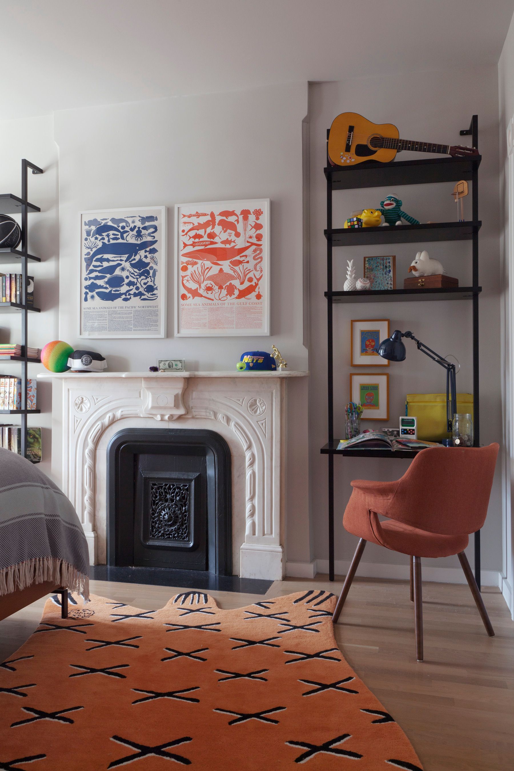 Bedford-Stuyvesant Italianate Bedroom Fireplace