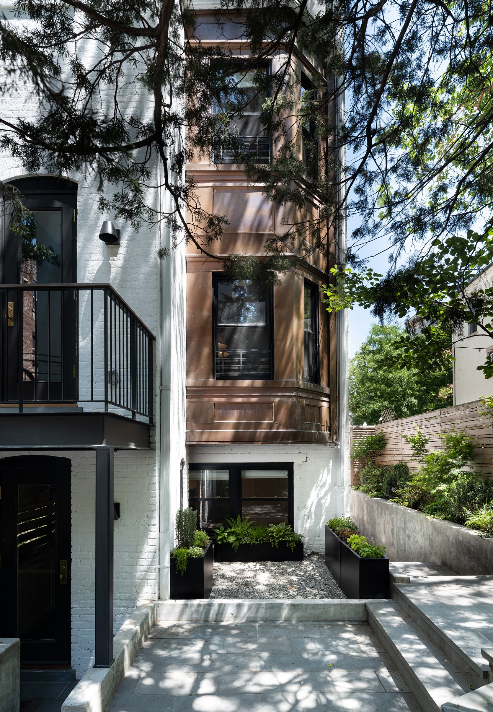 Park Slope Flemish Renaissance Rear Facade Oriel Window