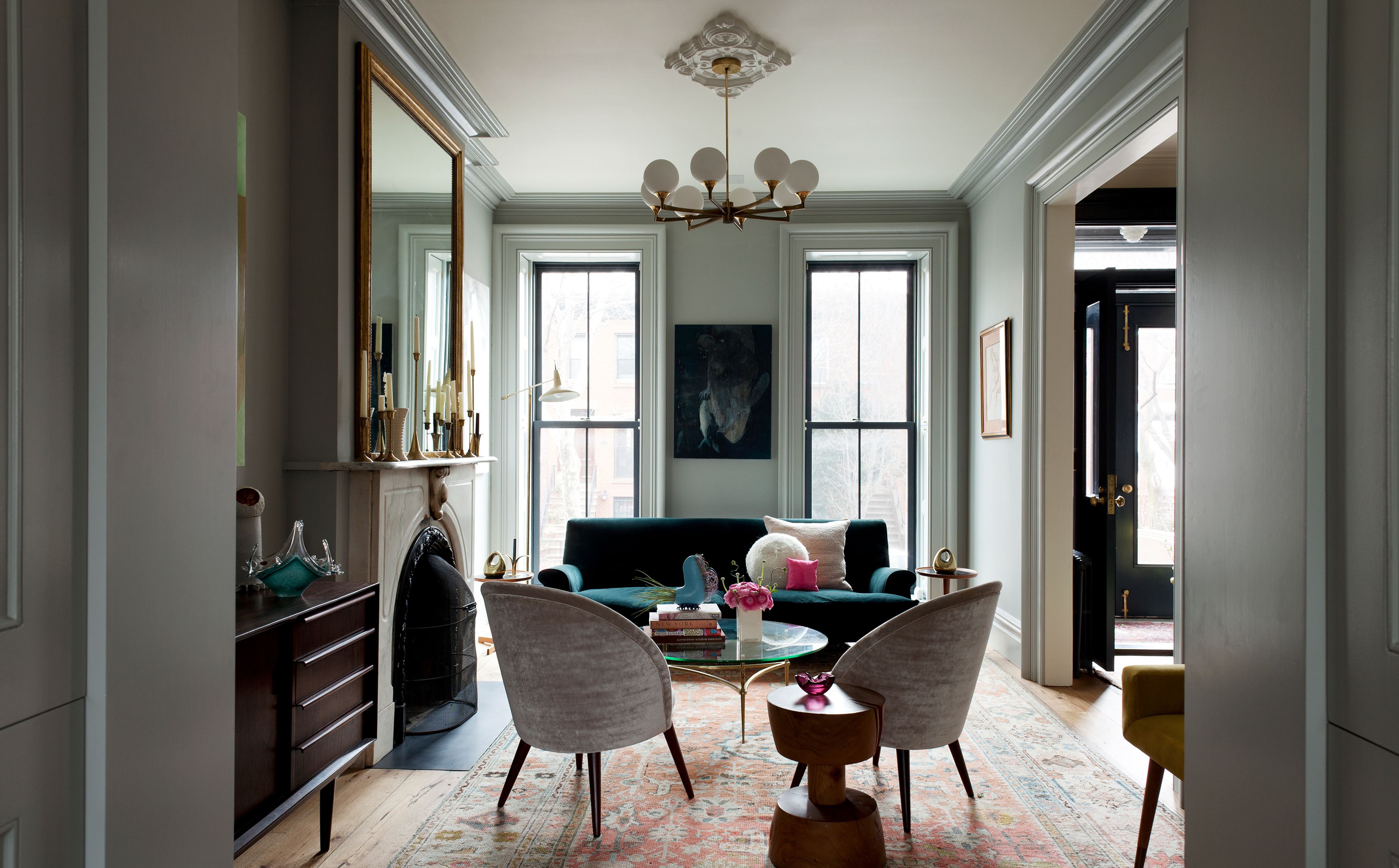 Boerum Hill Italianate Living Room