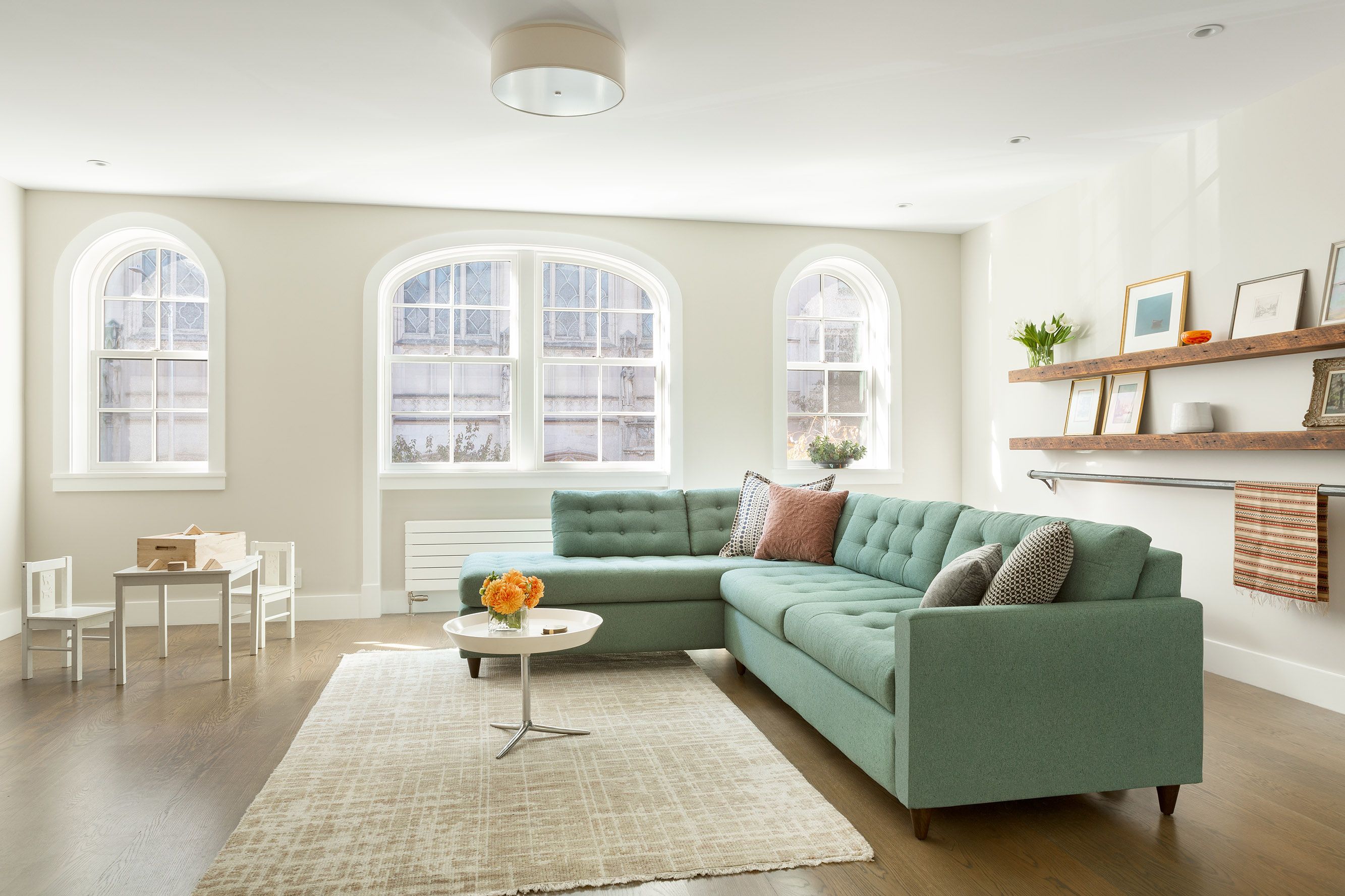 Clinton Hill Carriage House Living Room