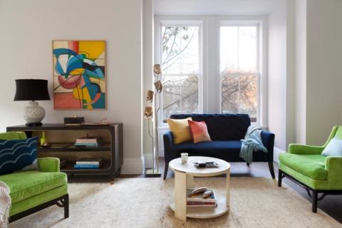 Strong Place Rowhouses Living Room