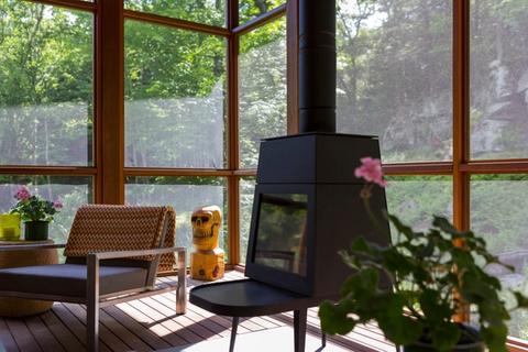 Bug Acres of Woodstock Fireplace Close