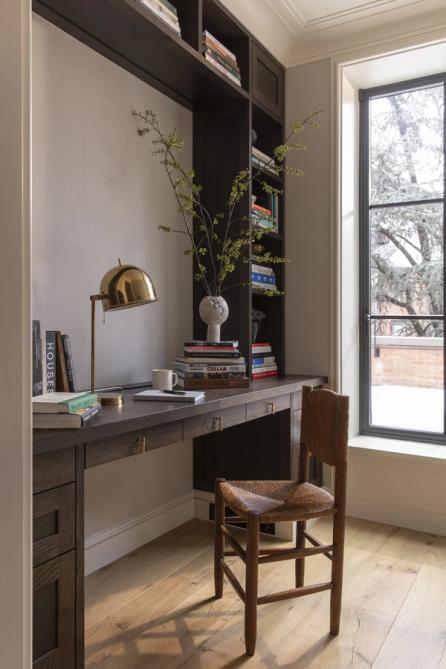 Greenwich Village Greek Revival rowhouse office