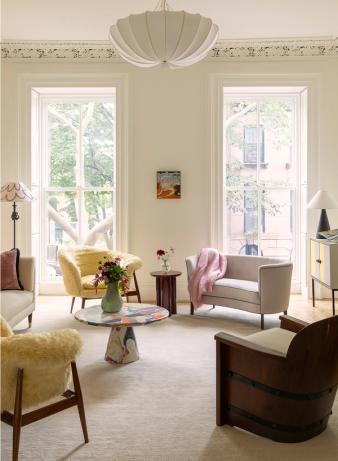Cobble Hill Anglo-Italianate living room