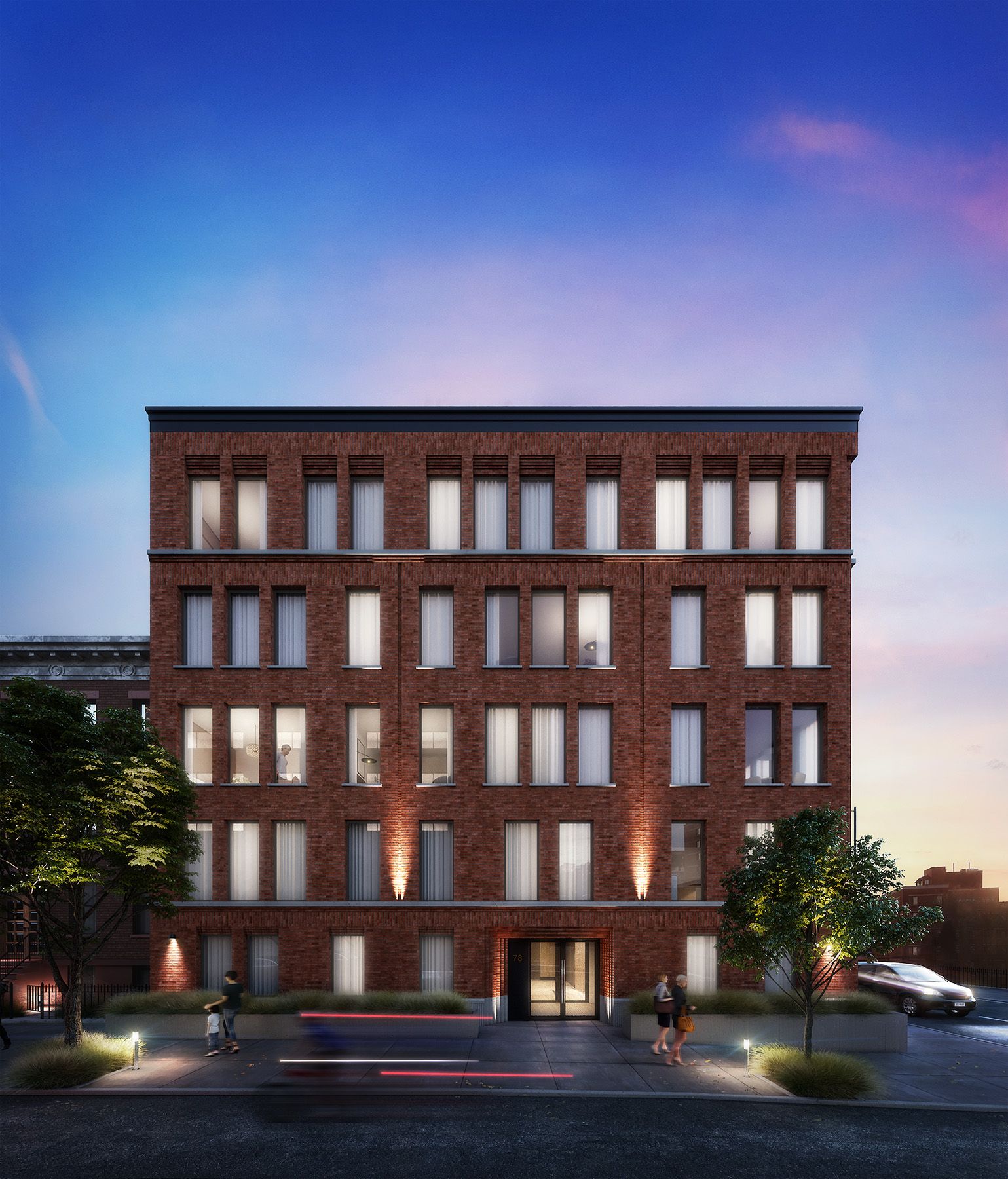 The Cobble Hill House Facade Amity Rendering