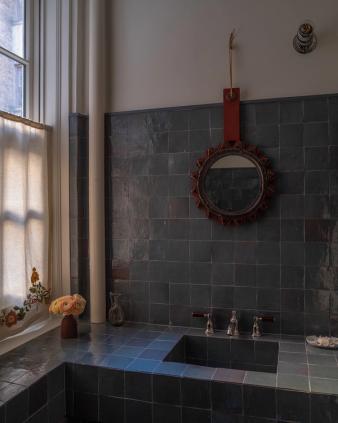 Fifth Avenue Apartment Powder Room