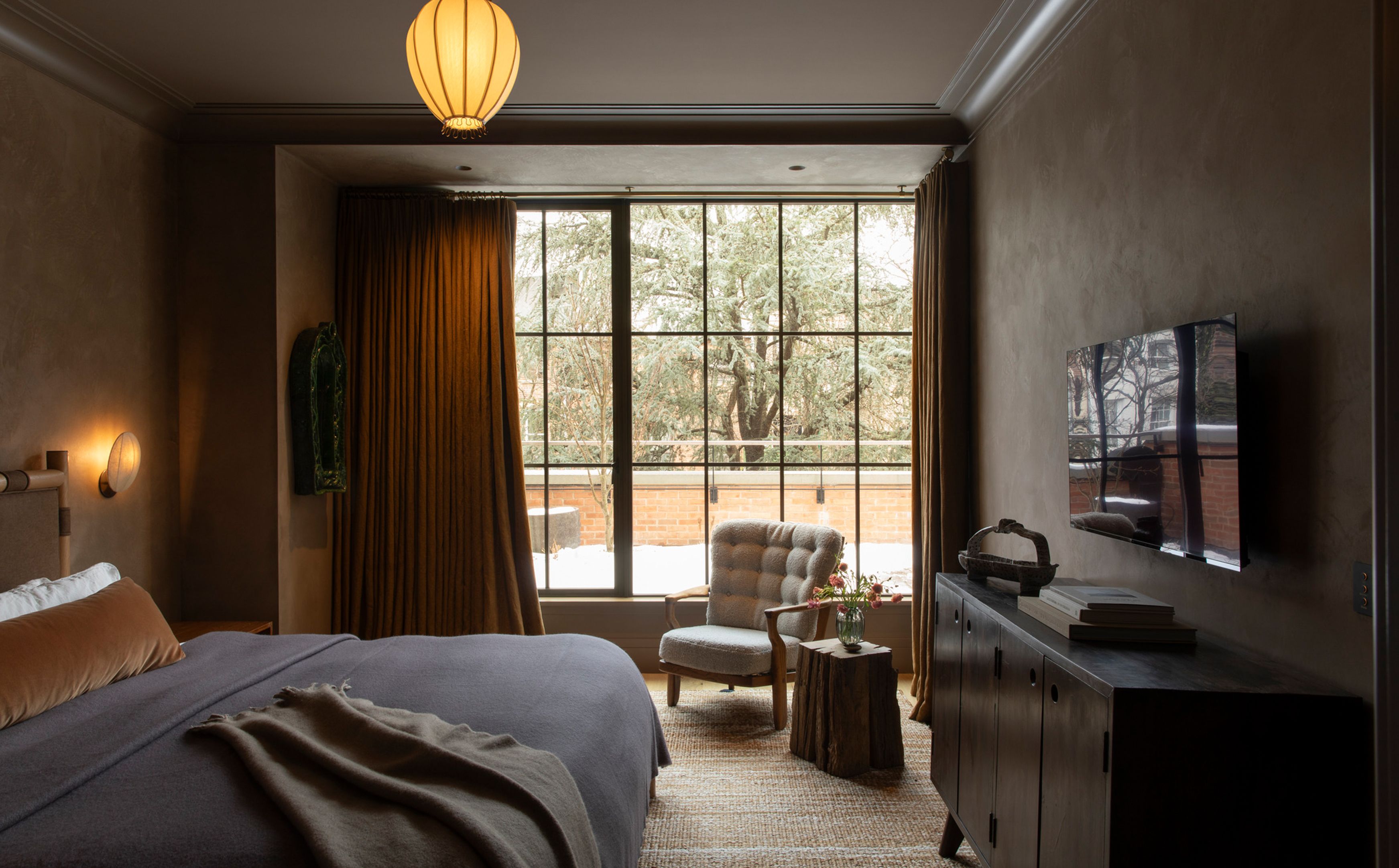 Greenwich Village Greek Revival Primary Bedroom