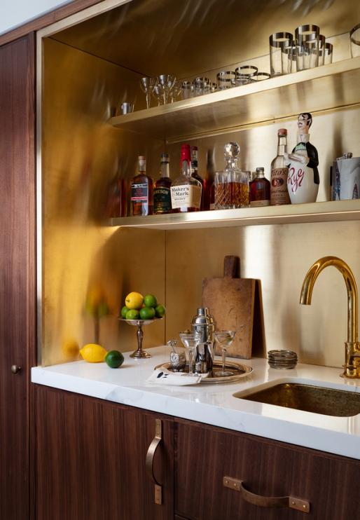 Brooklyn Heights Neo-Federal Wet Bar