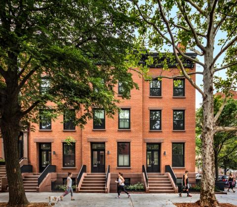 Strong Place Rowhouse Facade