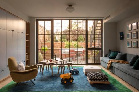 Greenwich Village rowhouse dining room