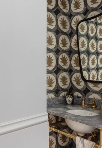 Cobble Hill Italianate Powder Room