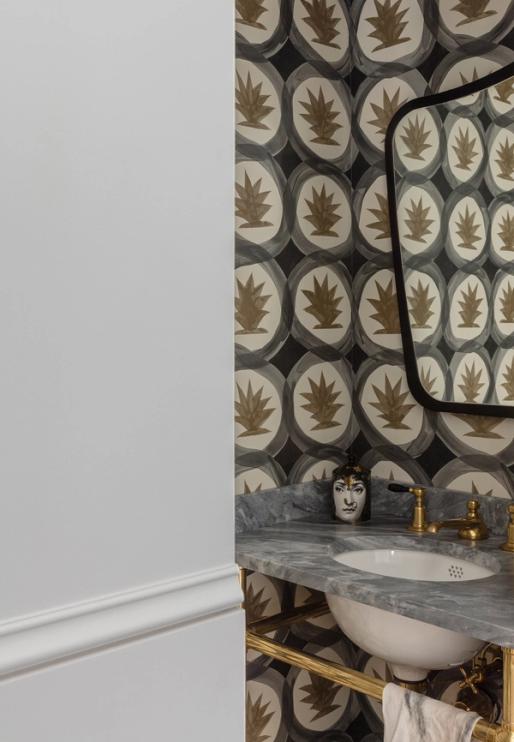 Cobble Hill Italianate Powder Room