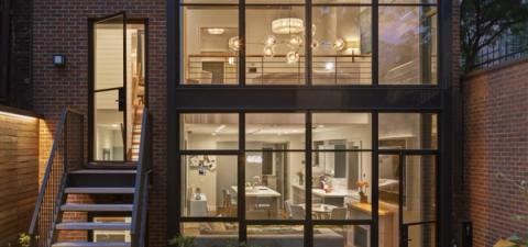 Cobble Hill Rowhouse Rear Facade