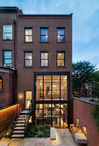 Cobble Hill Rowhouse Rear Facade