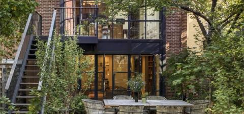 Cobble Hill Italianate Rear Facade