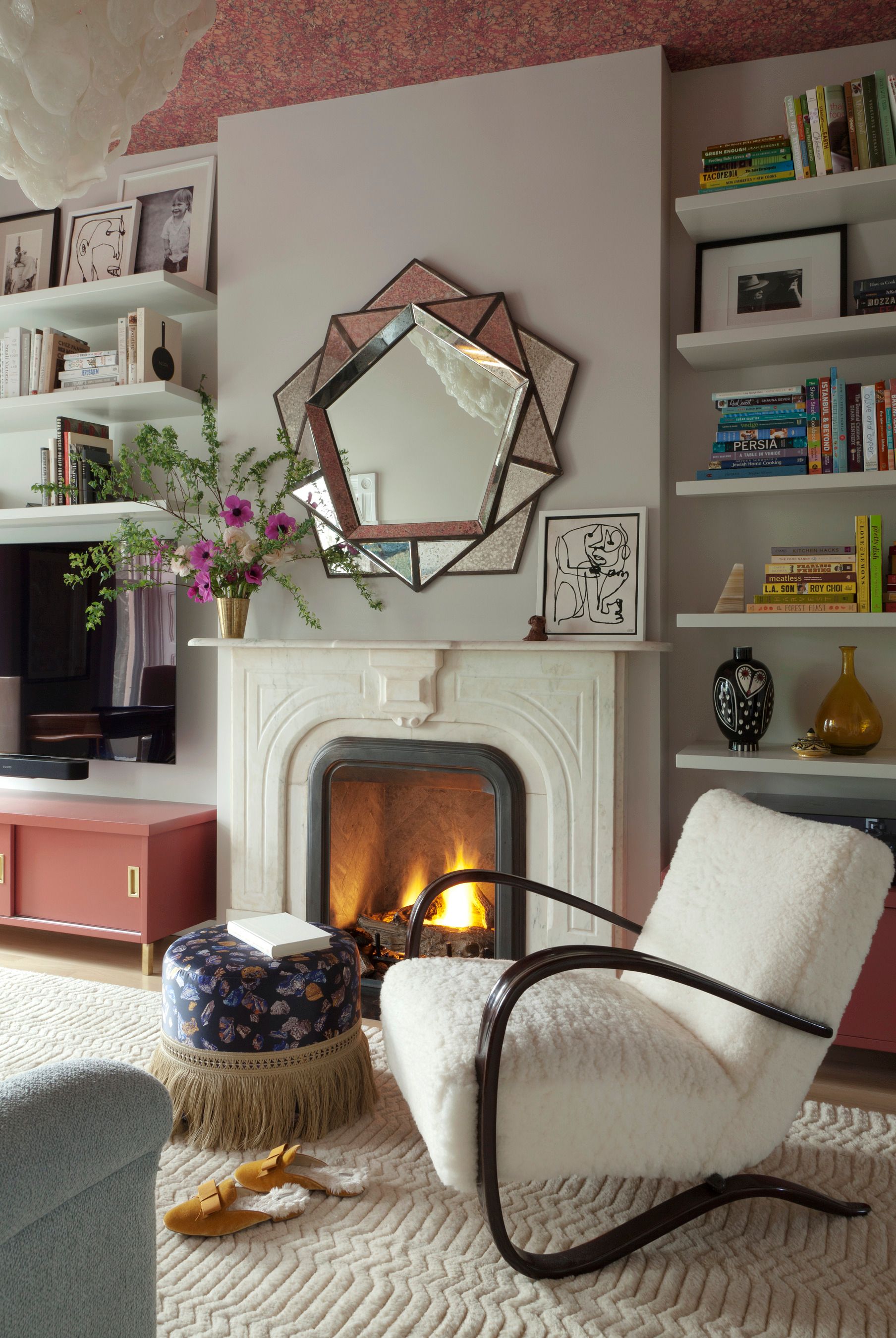 Bedford-Stuyvesant Italianate Armchair Fireplace