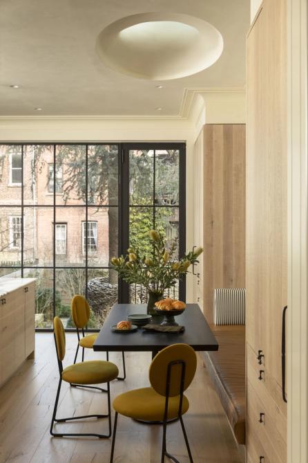 Greenwich Village Greek Revival rowhouse kitchen