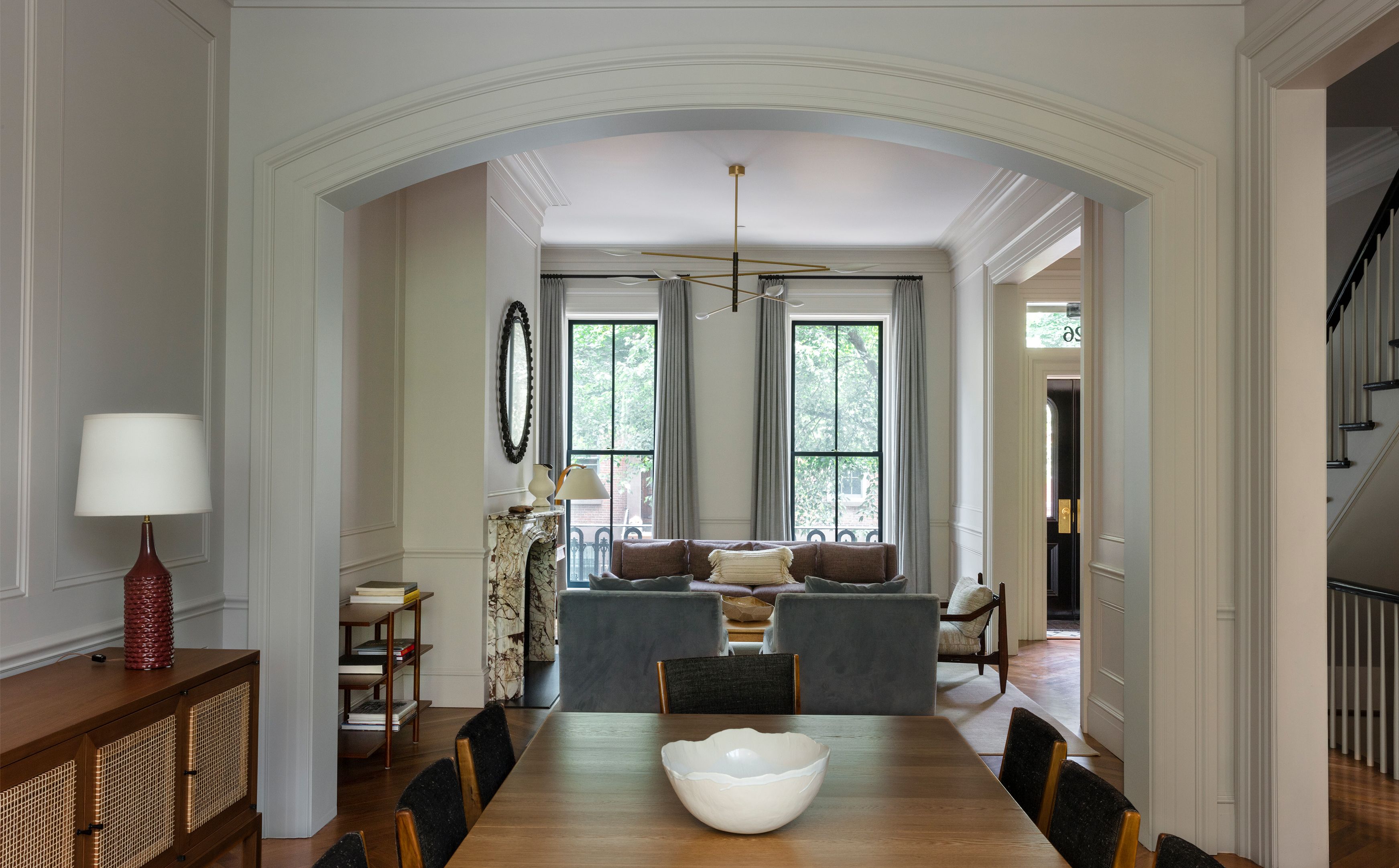 Cobble Hill Italianate Living Room