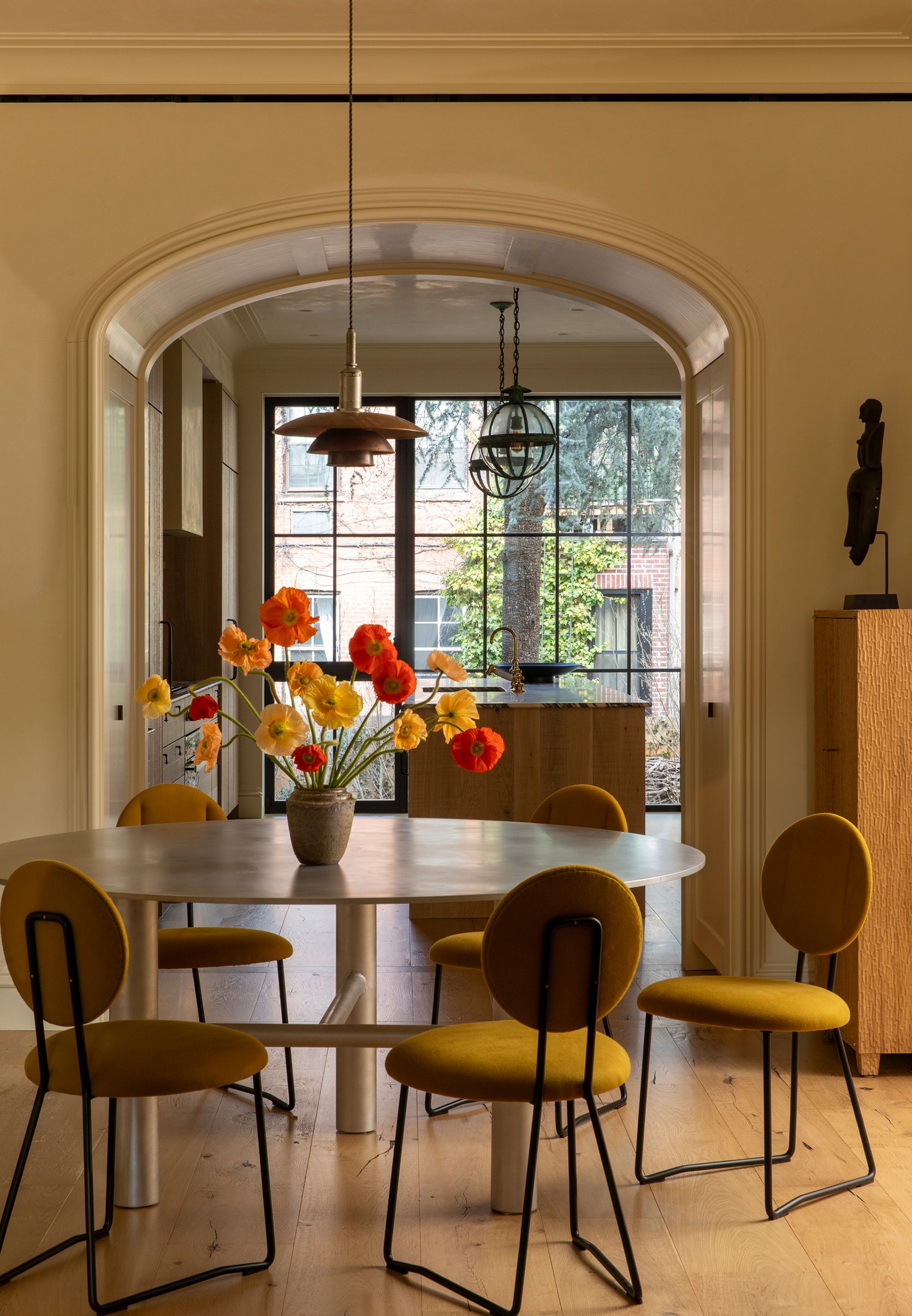 Greenwich Village Greek Revival Dining Room
