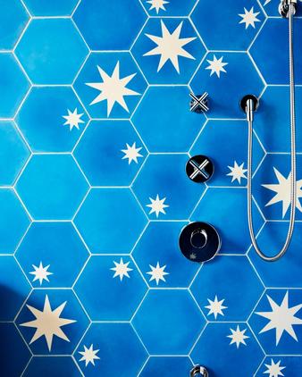 Park Slope Queen Anne Blue Tile