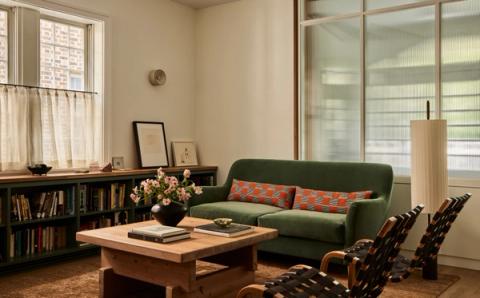 Park Slope Neo-Tudor Living Room