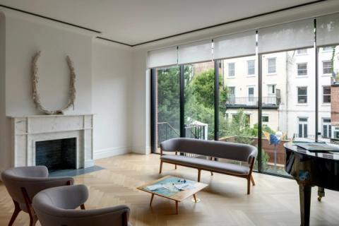 West Chelsea Greek Revival Living Room