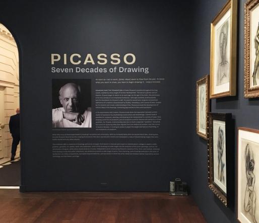 Picasso Seven Decades of Drawing Exhibit