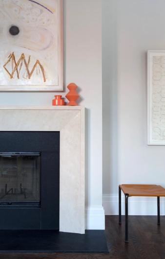 Strong Place Rowhouses Fireplace