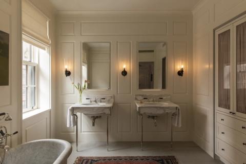 Greenwich Village Greek Revival primary bedroom