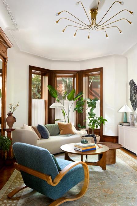 Crown Heights Renaissance Revival Living Room