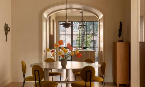 Greenwich Village rowhouse dining room