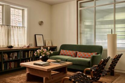 Park Slope Neo-Tudor Living Room