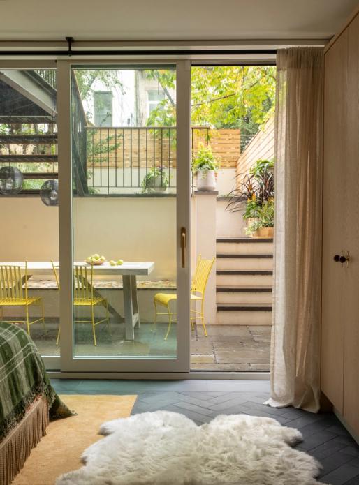 Cobble Hill Anglo-Italianate Garden Bedroom
