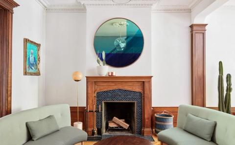 Park Slope Neo-Renaissance Living Room