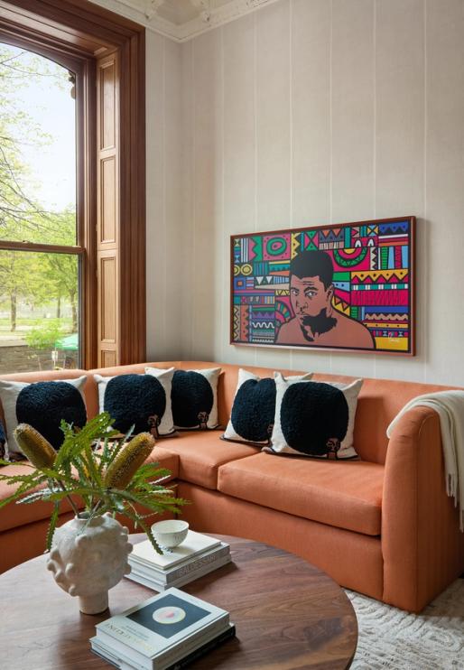 Fort Greene Italianate Living Room