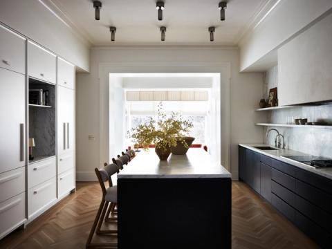 Cobble Hill Greek Revival Kitchen